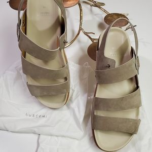 ****  SOLD ******   BUSCEMI - Men's suede strap sandle